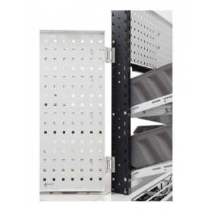 Pannello forato con cerniere per montante