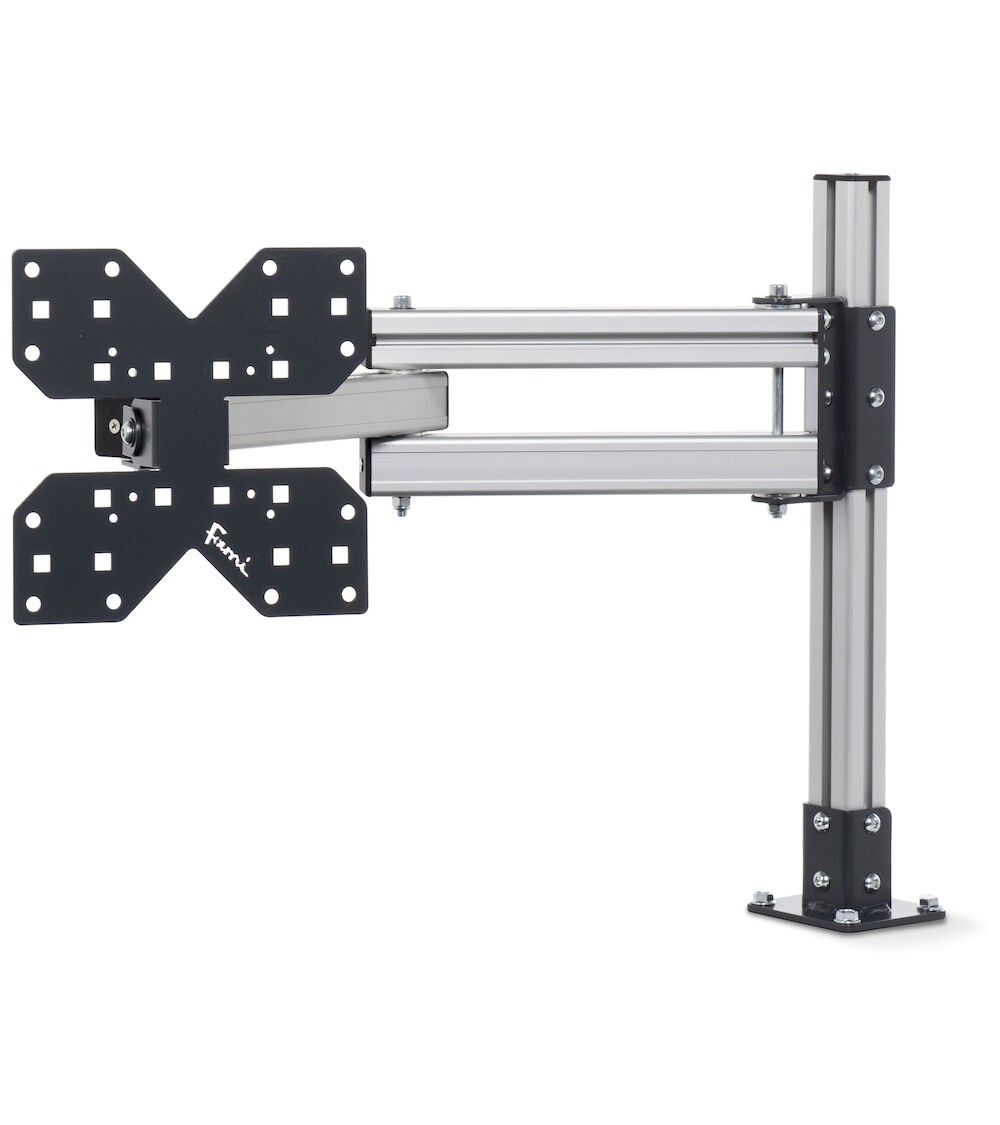 Profilo con braccio estensibile con piastra porta monitor