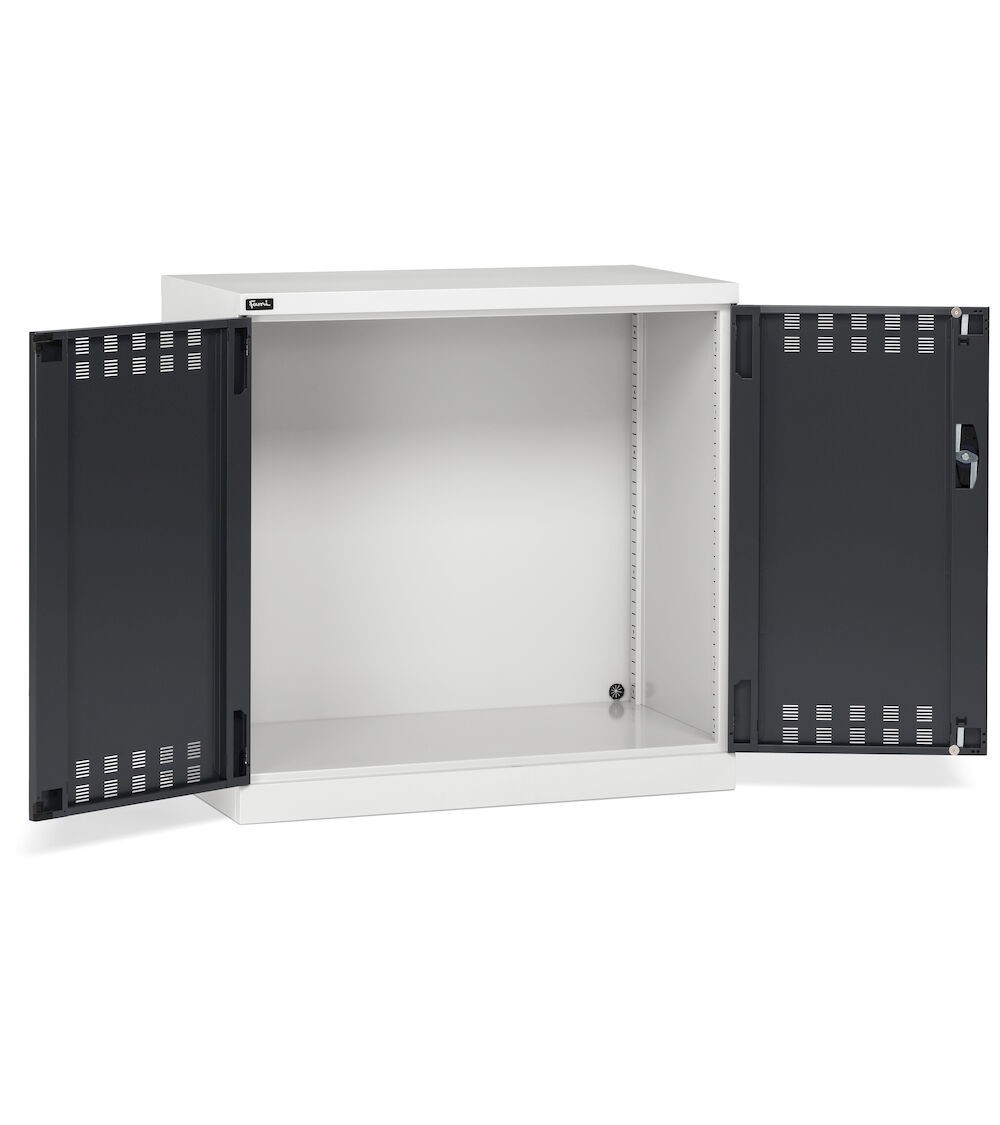 Armadio con ante a battente fessurate L1023 x P555 x H1000 mm