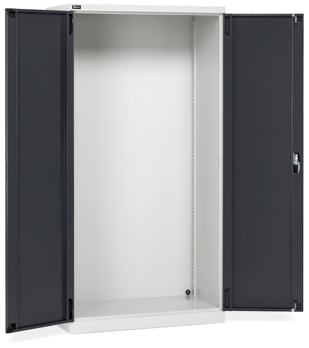 Armadio officina vuoto con ante battente, L1023 x P555 x H2000 mm