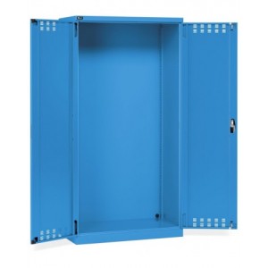 Armadio officina vuoto con ante battente fessurate, L1023 x P555 x H2000 mm