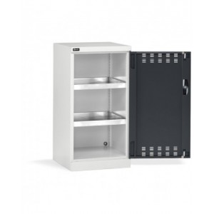 Armadio con ante a battente fessurate, L512 x P555 x H1000 mm, PERFOM11011