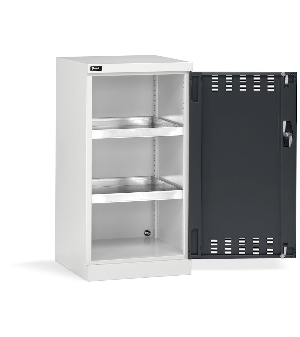 Armadio con ante a battente fessurate, L512 x P555 x H1000 mm, PERFOM11011