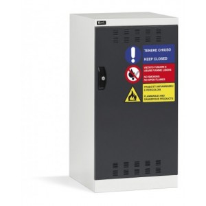 Armadio con ante a battente fessurate, L512 x P555 x H1000 mm, PERFOM11011