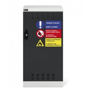 Armadio con ante a battente fessurate, L512 x P555 x H1000 mm, PERFOM11011