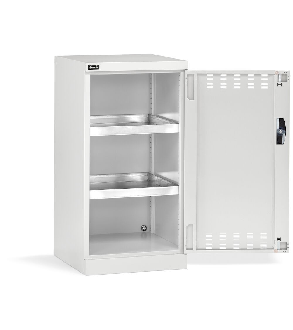 Armadio con anta a battente fessurata, L512 x P555 x H1000 mm, PERFOM11012