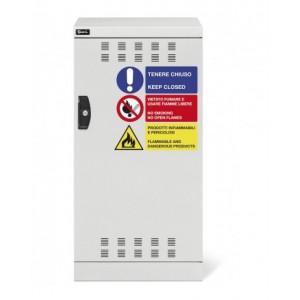 Armadio con anta a battente fessurata, L512 x P555 x H1000 mm, PERFOM11012