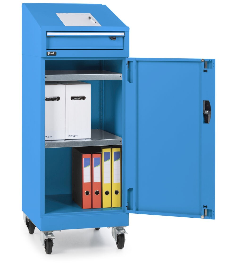 Scrivimpiedi con ruote, L512 x P555 x H1409 mm, PERFOM11019