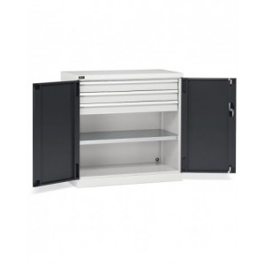 Armadio con ante a battente, L1023 x P555 x H1000 mm, PERFOM12007