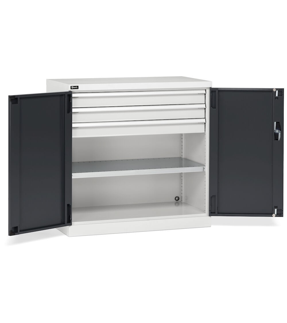 Armadio con ante a battente, L1023 x P555 x H1000 mm, PERFOM12007