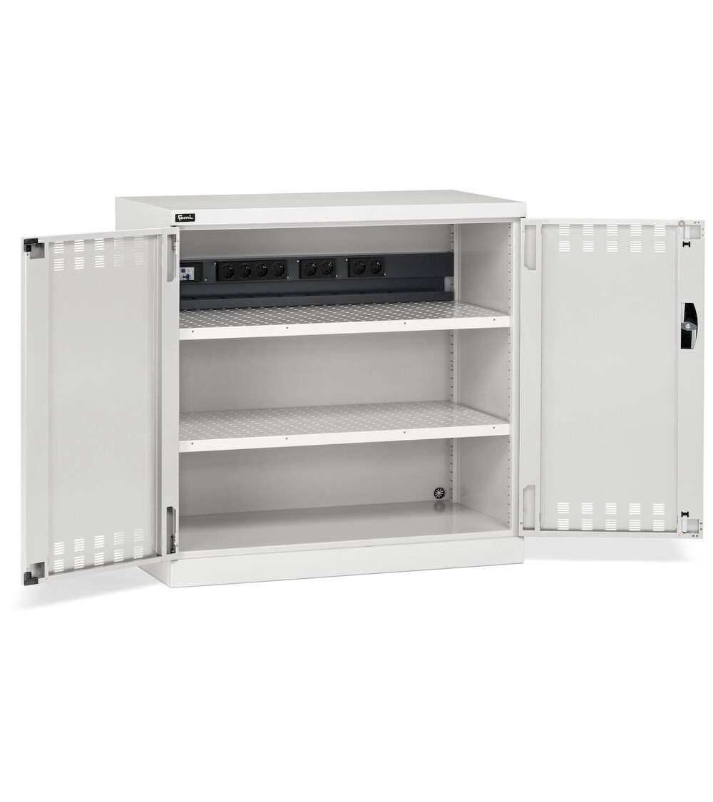 Armadio con ante a battente fessurate, L1023 x P555 x H1000 mm, PERFOM12011