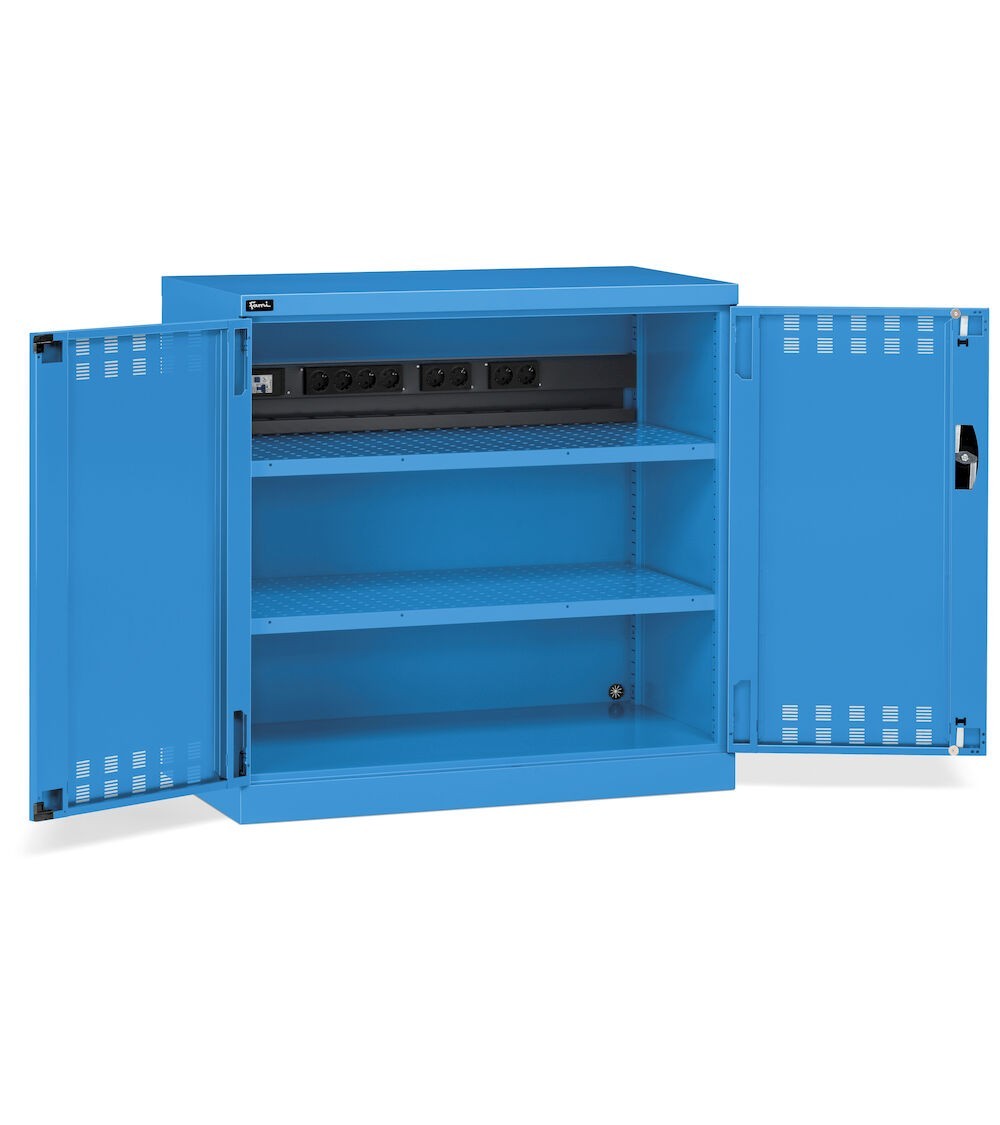 Armadio con ante a battente fessurate, L1023 x P555 x H1000 mm, PERFOM12012