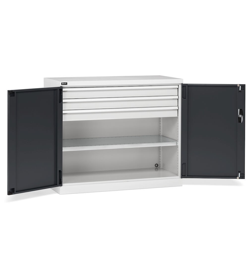 Armadio con ante a battente, L1193 x P555 x H1000 mm, PERFOM15010