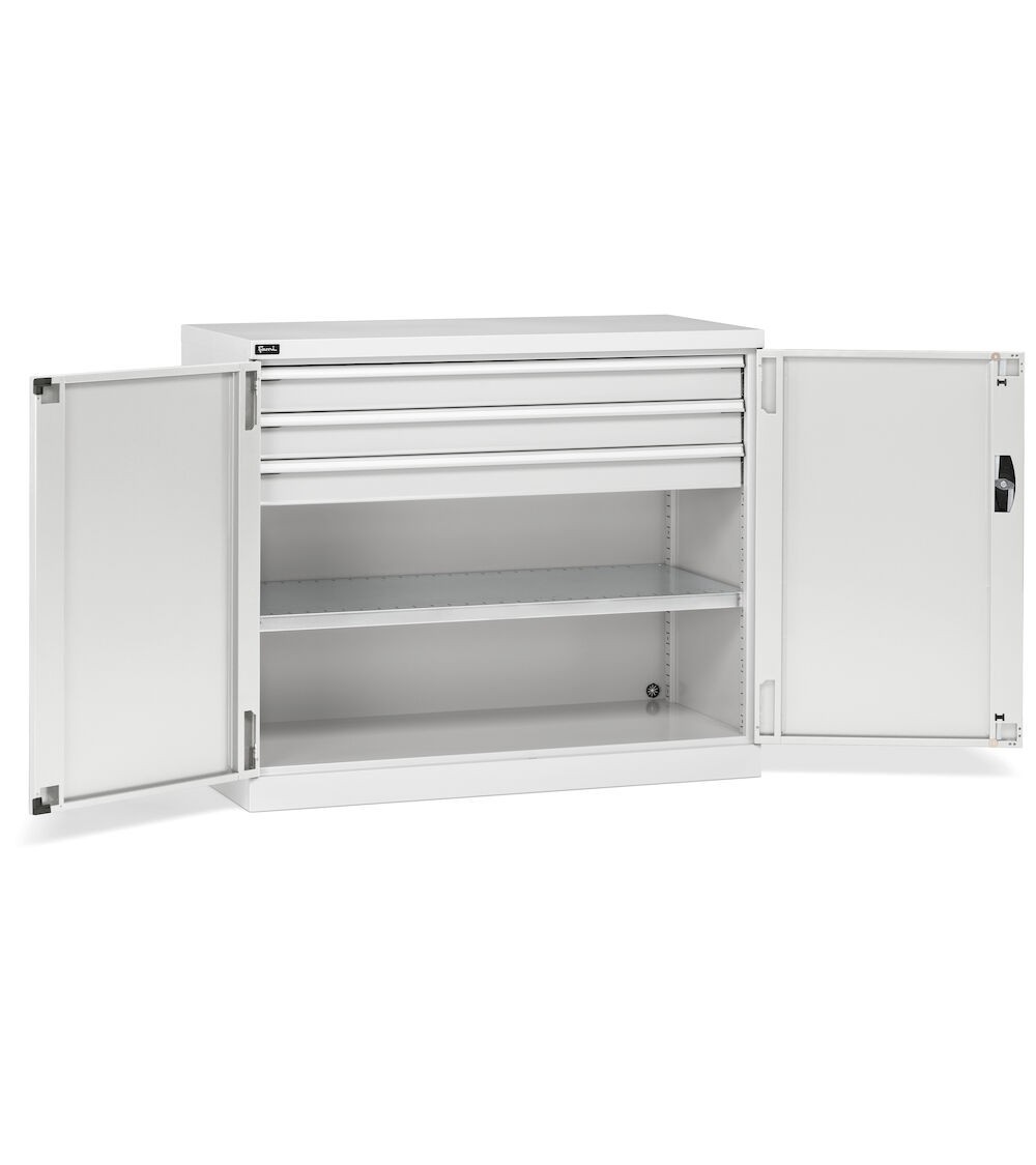 Armadio con ante a battente, L1193 x P555 x H1000 mm, PERFOM15011