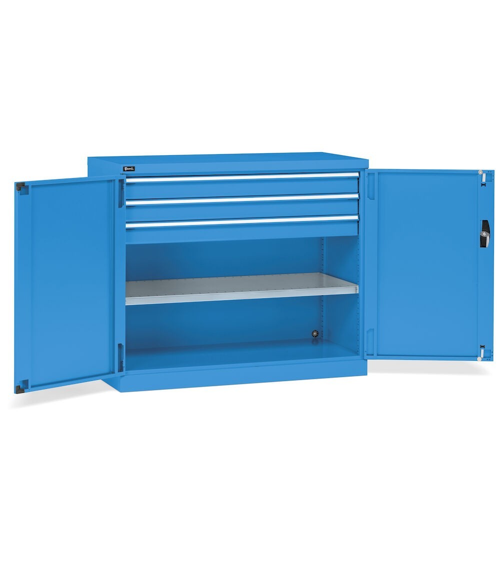 Armadio con ante a battente, L1193 x P555 x H1000 mm, PERFOM15012