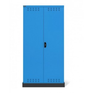 Armadio ante battente fessurate, 4 piani, 18 taniche, 1 vasca interna, 1 vasca esterna, L1048 x P600 x H2027 mm, PERFOM14024