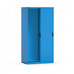 Armadio vuoto in metallo con porte scorrevoli, L1020 x P600 x H2000 mm, RAL 5012