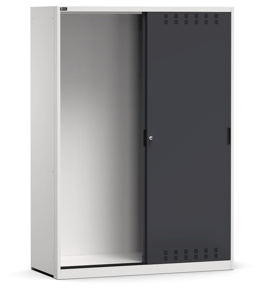 Armadio vuoto con porte scorrevoli fessurate, L1428 x P600 x H2000 mm