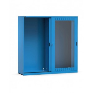 Armadio vuoto con ante scorrevoli fessurate in policarbonato, L2040 x P600 x H2000 mm