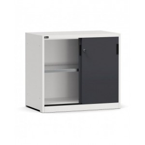 Armadietto metallico con porte scorrevoli e ripiani, L1020 x P600 x H915 mm,PERFOM20001