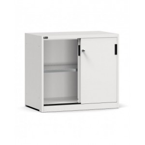 Armadietto metallico con porte scorrevoli e ripiani, L1020 x P600 x H915 mm, PERFOM20002