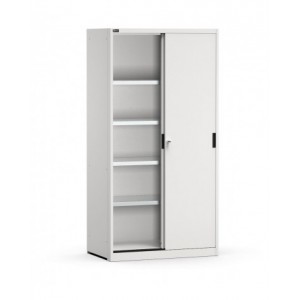 Armadio con ante scorrevoli e ripiani, L1020 x P600 x H2000 mm, PERFOM21002