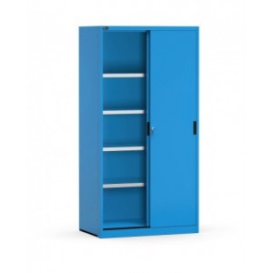 Armadio con ante scorrevoli e ripiani, L1020 x P600 x H2000 mm, PERFOM21003