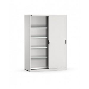 Armadio con porte scorrevoli e ripiani, L1428 x P600 x H2000 mm, PERFOM21005