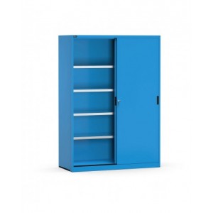 Armadio con porte scorrevoli e ripiani, L1428 x P600 x H2000 mm, PERFOM21006