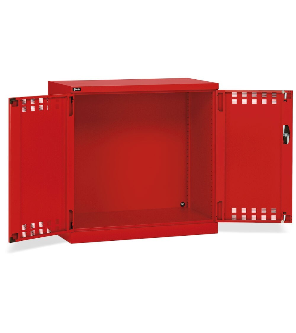 Armadio con ante a battente fessurate L1023 x P555 x H1000 mm