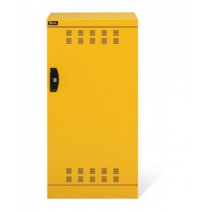 Armadio con ante a battente fessurate, L512 x P555 x H1000 mm