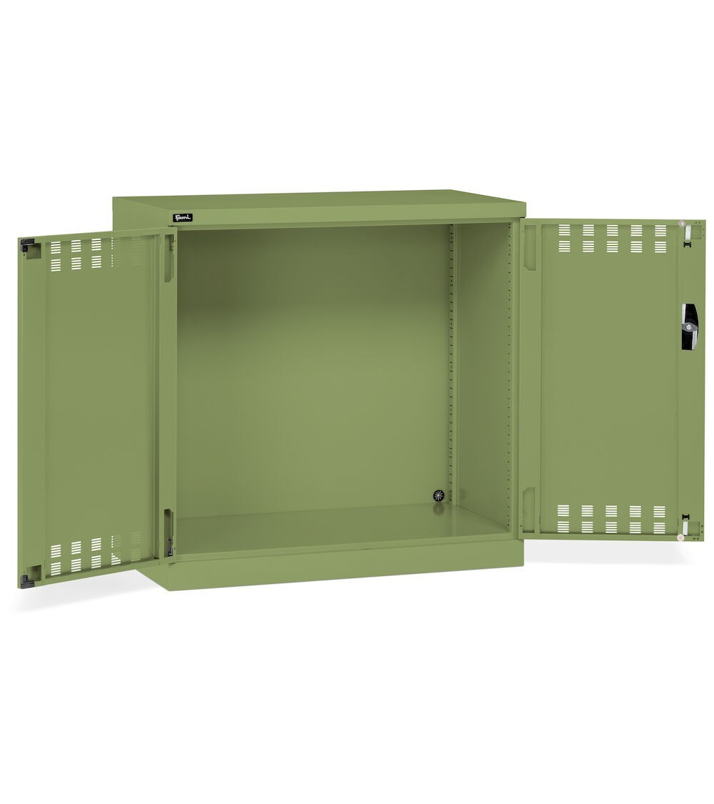 Armadio con ante a battente fessurate L1023 x P555 x H1000 mm