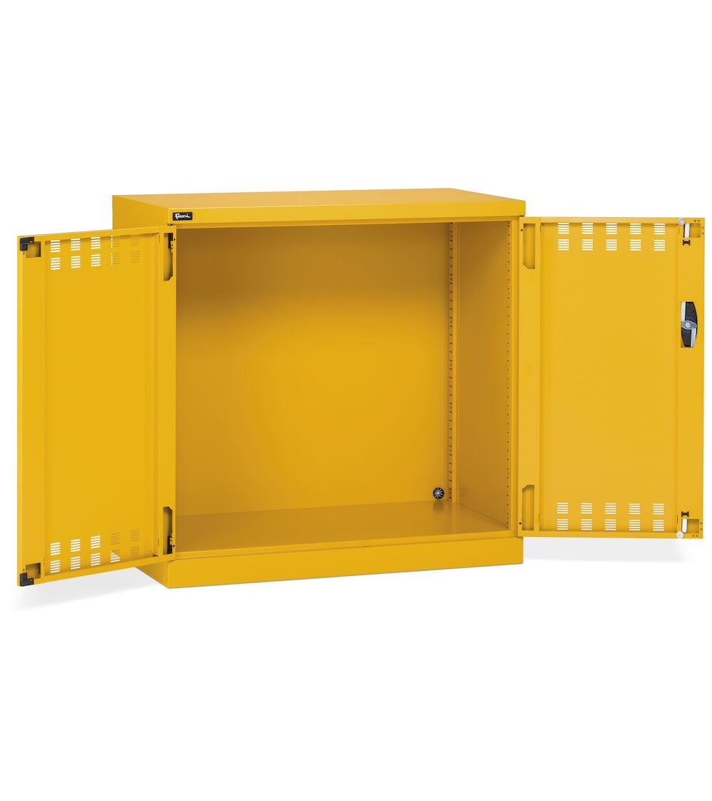 Armadio con ante a battente fessurate L1023 x P555 x H1000 mm