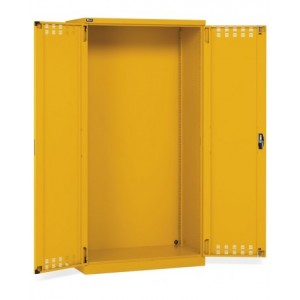 Armadio vuoto per infiammabili con ante battente fessurate, L1023 x P555 x H2000 mm
