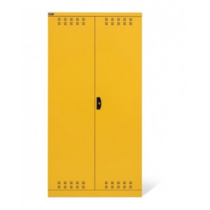 Armadio vuoto per infiammabili con ante battente fessurate, L1023 x P555 x H2000 mm