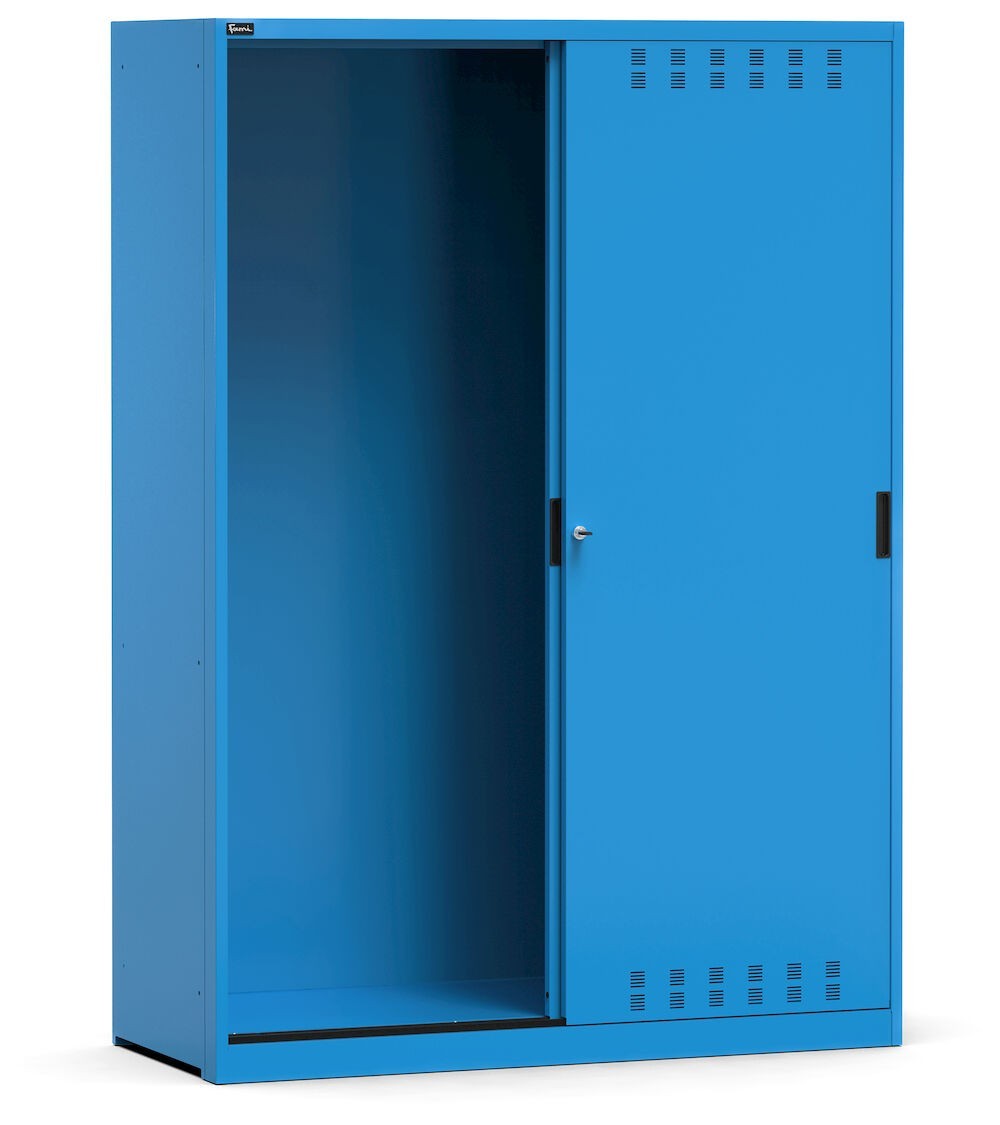 Armadio vuoto con porte scorrevoli fessurate, L1428 x P600 x H2000 mm