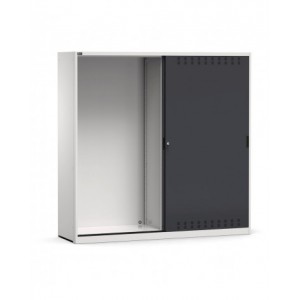 Armoire vide à portes coulissantes perforées, L2040 x P600 x H2000 mm