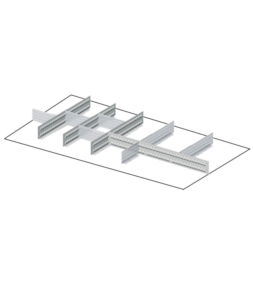 Divisori per cassetti con altezza frontale 100 mm