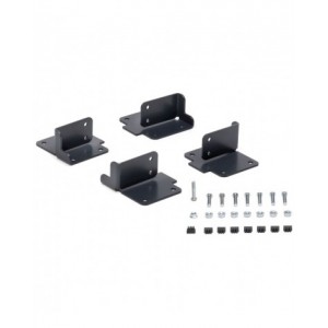 Kit 4 piastre per ruote per scaffale industriale