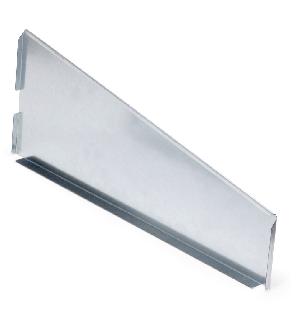 Coppia divisori trapezoidali zincati aggiuntivi, L16 x P393 x H187 mm