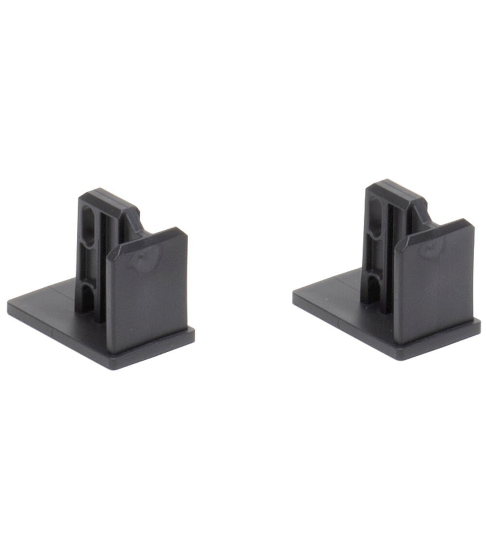 Kit di 2 piedini in polipropilene per scaffale porta contenitori