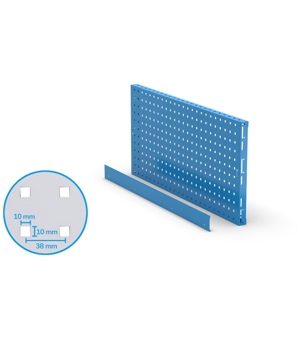 Mensola pannello portautensili con bordo, 953x456mm