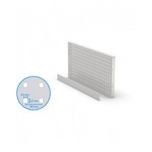 Mensola pannello portautensili con bordo, 953x456mm