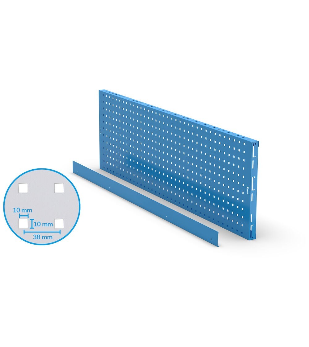 Mensola pannello portautensili con bordo, 1440x456 mm