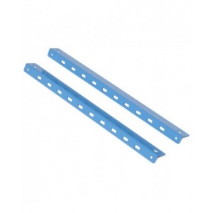 Coppia staffe per il fissaggio del pensile ai montanti biasolati