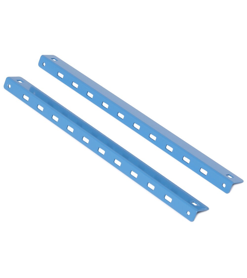 Coppia staffe per il fissaggio del pensile ai montanti biasolati