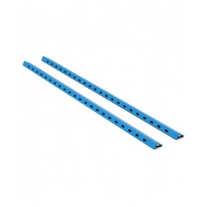 Coppia staffe di fissaggio dell'armadio tapparella ai montanti biasolati