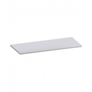 Abdeckplatte aus gebürstetem Edelstahl für Werkstattschrank, B1428 x T600 x H30 mm