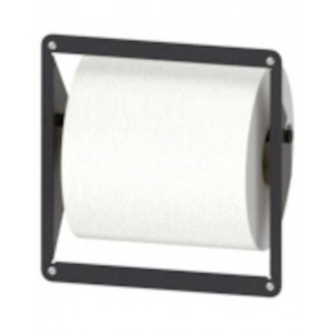 Garage paper roll with garbage rack