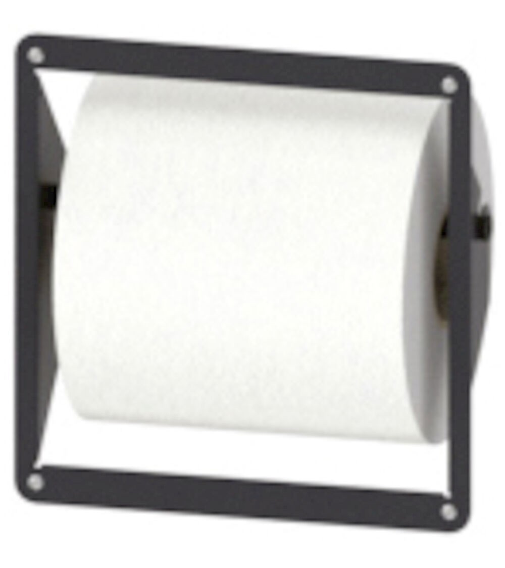 Garage paper roll with garbage rack